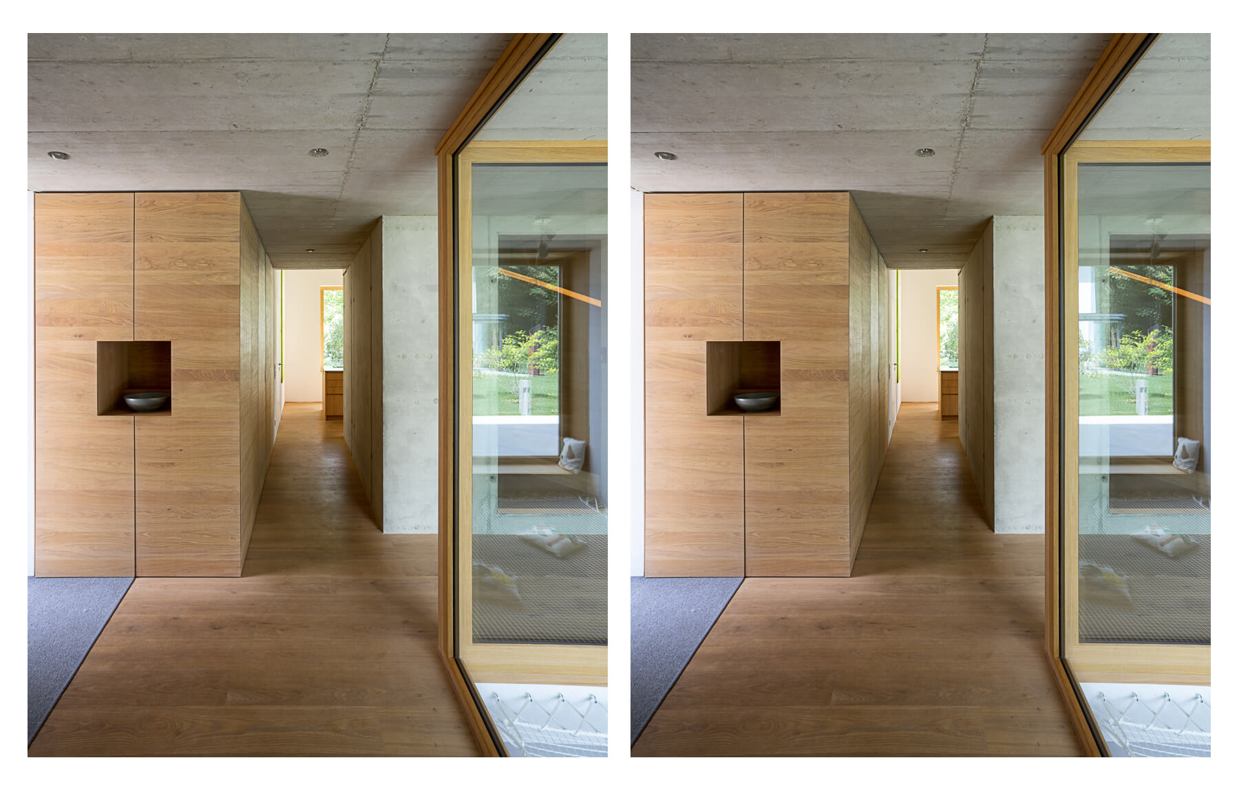 3D Stereo Bildpaar - Einfamilienhaus mit EInbaumöbeln